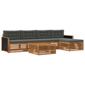 Outdoor-Sofagarnitur 6 pcs Natur und Anthrazit 79 x 79 x 37 cm