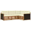 Outdoor-Sofagarnitur 4 pcs Natur und Creme