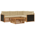 Outdoor-Sofagarnitur 5 pcs Natur und Beige 79 x 79 x 37 cm