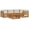 Outdoor-Sofagarnitur 5 pcs Natur Massivholz Akazie