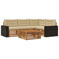 Outdoor-Sofagarnitur 5 pcs Natur und Beige 79 x 79 x 37 cm