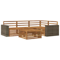 Outdoor-Sofagarnitur 5 pcs Natur 79 x 79 x 37 cm