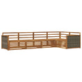 Outdoor-Sofagarnitur 5 pcs Natur Massivholz Akazie