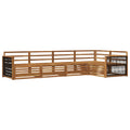 Outdoor-Sofagarnitur 5 pcs Natur Massivholz Akazie