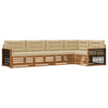 Outdoor-Sofagarnitur mit Kissen 5 pcs Natur und Beige