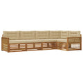 Outdoor-Sofagarnitur mit Kissen 5 pcs Natur und Beige