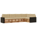 Outdoor-Sofagarnitur 5 pcs Natur und Beige 331 x 172,5 x 73 cm