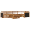 Outdoor-Sofagarnitur 6 pcs Natur 79 x 79 x 37 cm