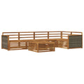 Outdoor-Sofagarnitur 6 pcs Natur Massivholz Akazie