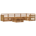 Outdoor-Sofagarnitur 6 pcs Natur Massivholz Akazie