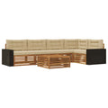 Outdoor-Sofagarnitur 6 pcs Natur und Beige 79 x 79 x 37 cm