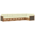 Outdoor-Sofagarnitur mit Kissen 6 pcs Natur und Creme