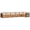 Outdoor-Sofagarnitur 6 pcs Natur Massivholz Akazie