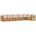 Outdoor-Sofagarnitur 6 pcs Natur Massivholz Akazie