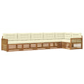 Outdoor-Sofagarnitur mit Kissen 6 pcs Natur und Creme
