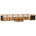 Outdoor-Sofagarnitur 7 pcs Natur 79 x 79 x 37 cm
