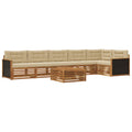 Outdoor-Sofagarnitur 7 pcs Natur und Beige 79 x 79 x 37 cm