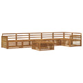 Outdoor-Sofagarnitur 7 pcs Natur Massivholz Akazie