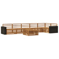 Outdoor-Sofagarnitur 7 pcs Natur 79 x 79 x 37 cm