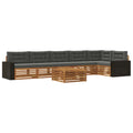 Outdoor-Sofagarnitur 7 pcs Natur und Anthrazit 79 x 79 x 37 cm