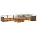 Outdoor-Sofagarnitur 7 pcs Natur 79 x 79 x 37 cm