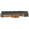Outdoor-Sofagarnitur 7 pcs Natur und Anthrazit 79 x 79 x 37 cm