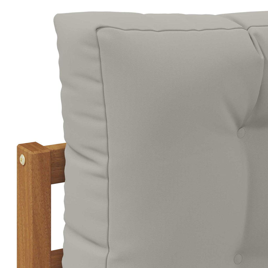 Outdoor-Sofagarnitur mit Kissen 7 pcs Natürlich und Hellgrau