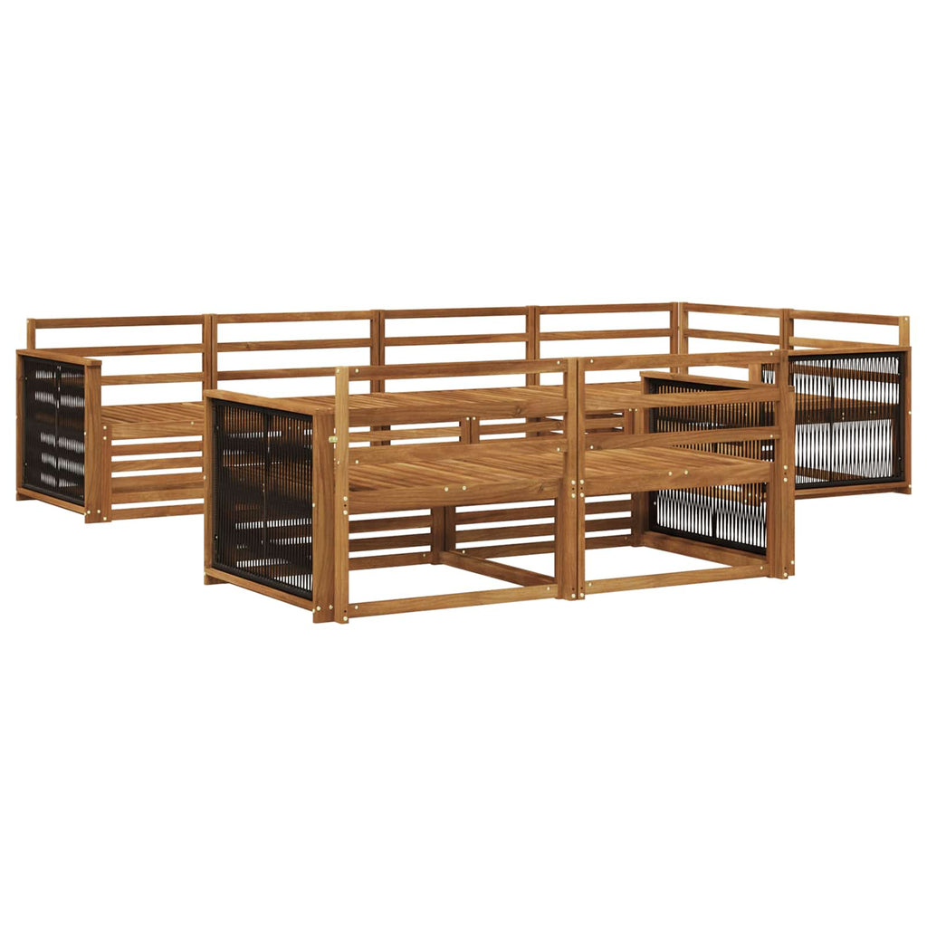 Outdoor-Sofagarnitur 7 pcs Natur
