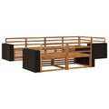 Outdoor-Sofagarnitur 7 pcs Natur