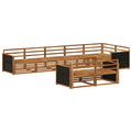 Outdoor-Sofagarnitur 8 pcs Natur