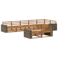 Outdoor-Sofagarnitur 8 pcs Natur