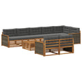 Outdoor-Sofagarnitur mit Kissen 9 pcs