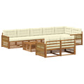 Outdoor-Sofagarnitur mit Kissen 9 pcs