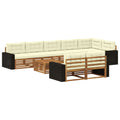Outdoor-Sofagarnitur mit Kissen 9 pcs