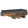Outdoor-Sofagarnitur mit Kissen 9 pcs