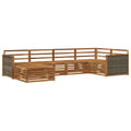 Outdoor-Sofagarnitur 6 pcs Natur