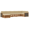 Outdoor-Sofagarnitur mit Kissen 7 pcs Natur und Beige