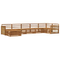Outdoor-Sofagarnitur 7 pcs Natur