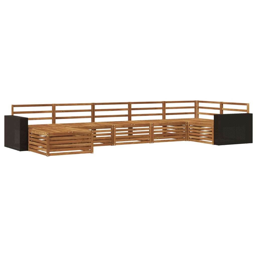 Outdoor-Sofagarnitur 7 pcs Natur