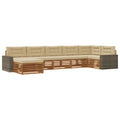 Outdoor-Sofagarnitur mit Kissen 7 pcs Natur und Beige
