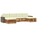 Sofagarnituren mit Kissen 6 pcs Massivholz Akazie