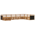 Outdoor-Sofagarnitur 8 pcs Natur
