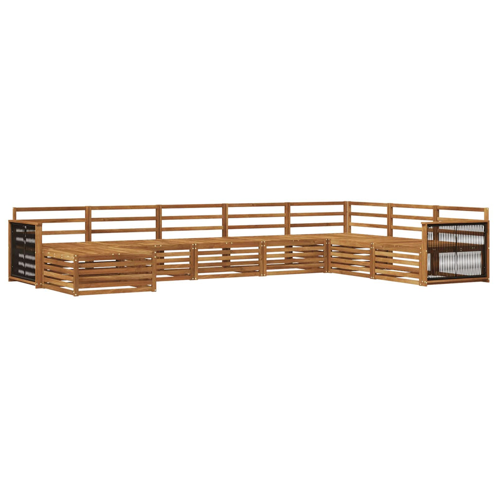 Outdoor-Sofagarnitur 8 pcs Natur