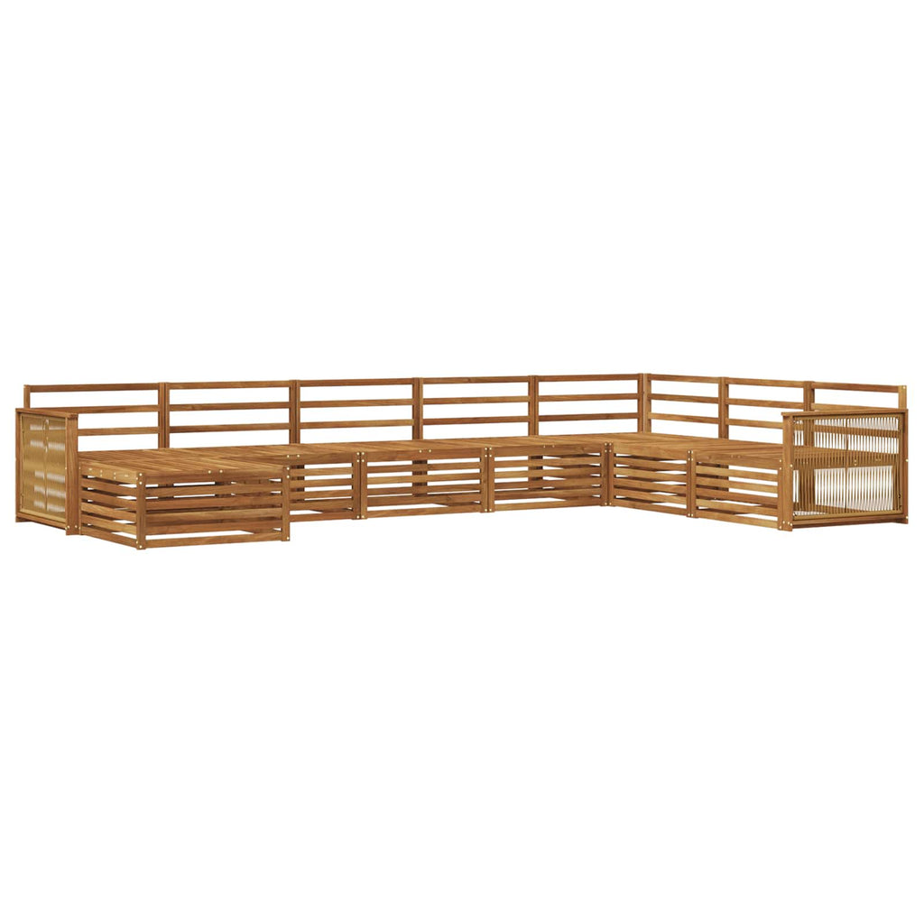 Outdoor-Sofagarnitur 8 pcs Natur