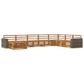 Outdoor-Sofagarnitur 8 pcs Natur