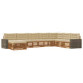 Outdoor-Sofagarnitur mit Kissen 8 pcs Natur und Beige