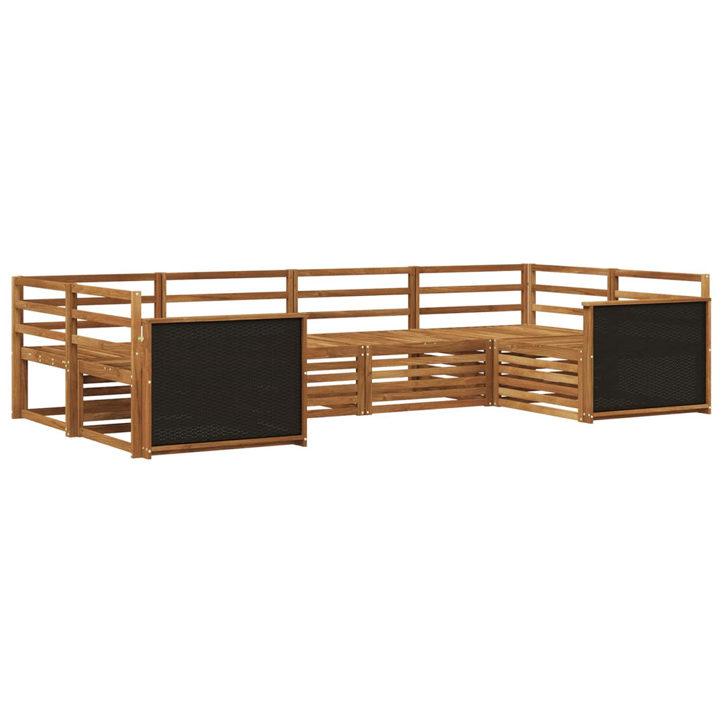 Outdoor-Sofagarnitur 6 pcs Natur