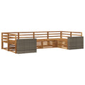Outdoor-Sofagarnitur 6 pcs Natur