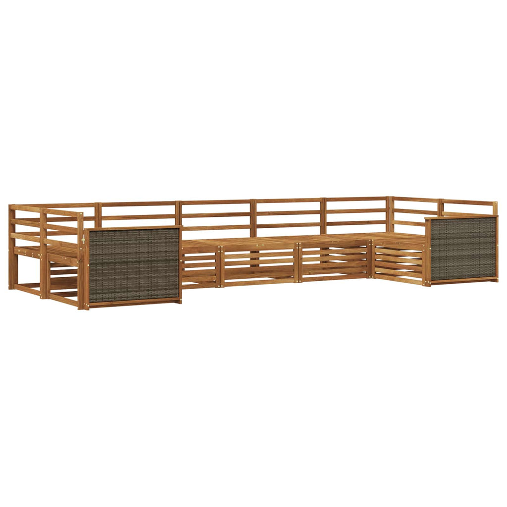 Outdoor-Sofagarnitur 7 pcs Natur
