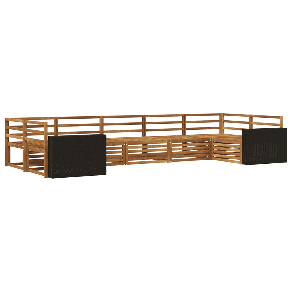 Outdoor-Sofagarnitur 7 pcs Natur